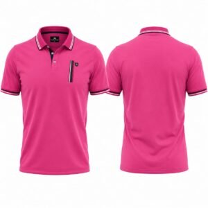 PBF Custom Polo Shirt – Hot Pink