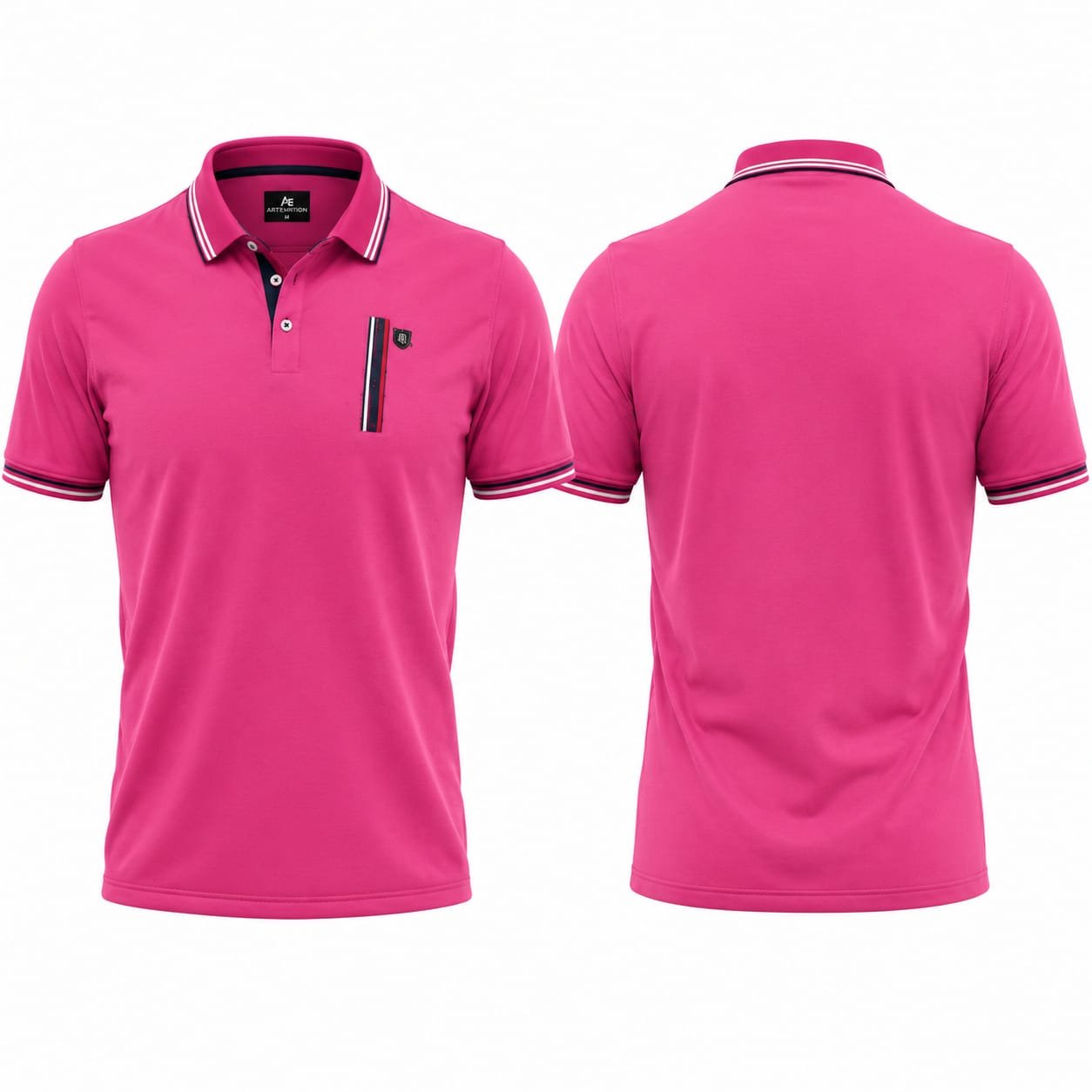PBF Custom Polo Shirt – Hot Pink