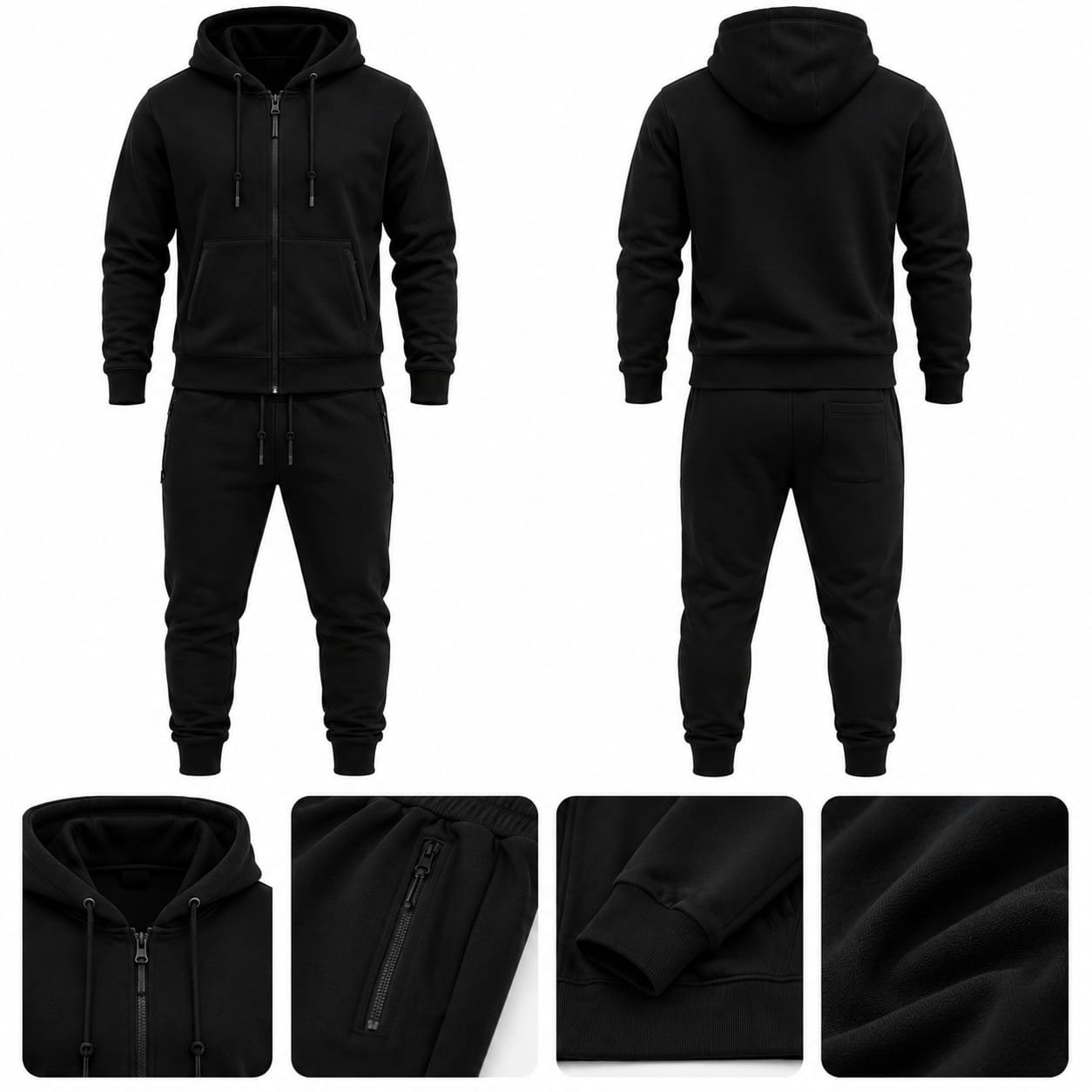 PBF Men's Track Suit – Black