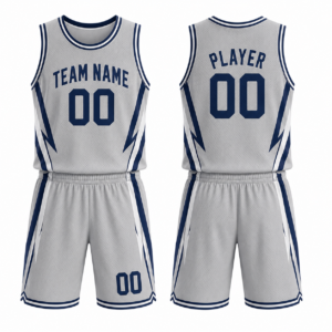 PBF Custom Basketball Jersey Set – Grey