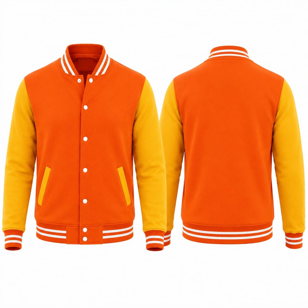 PBF Custom Varsity Jacket – Orange
