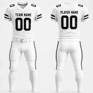 PBF Custom American Football Jersey Set – White
