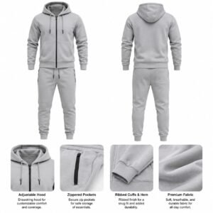 PBF Men's Track Suit – Grey