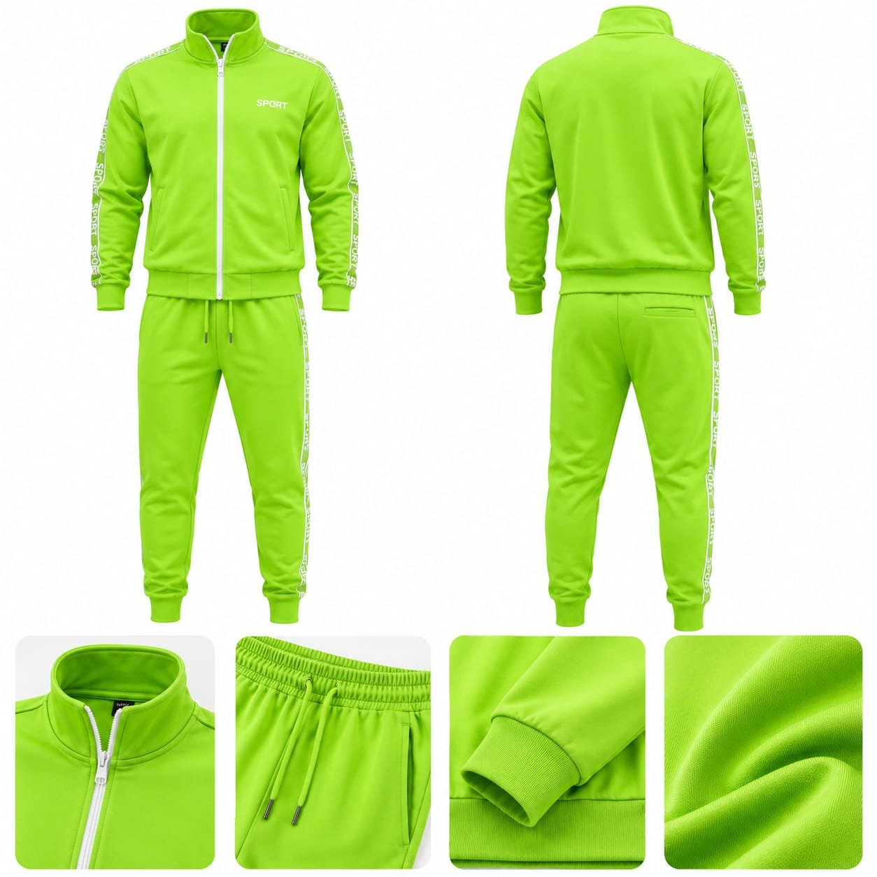 PBF Men's Track Suit – Olive Green