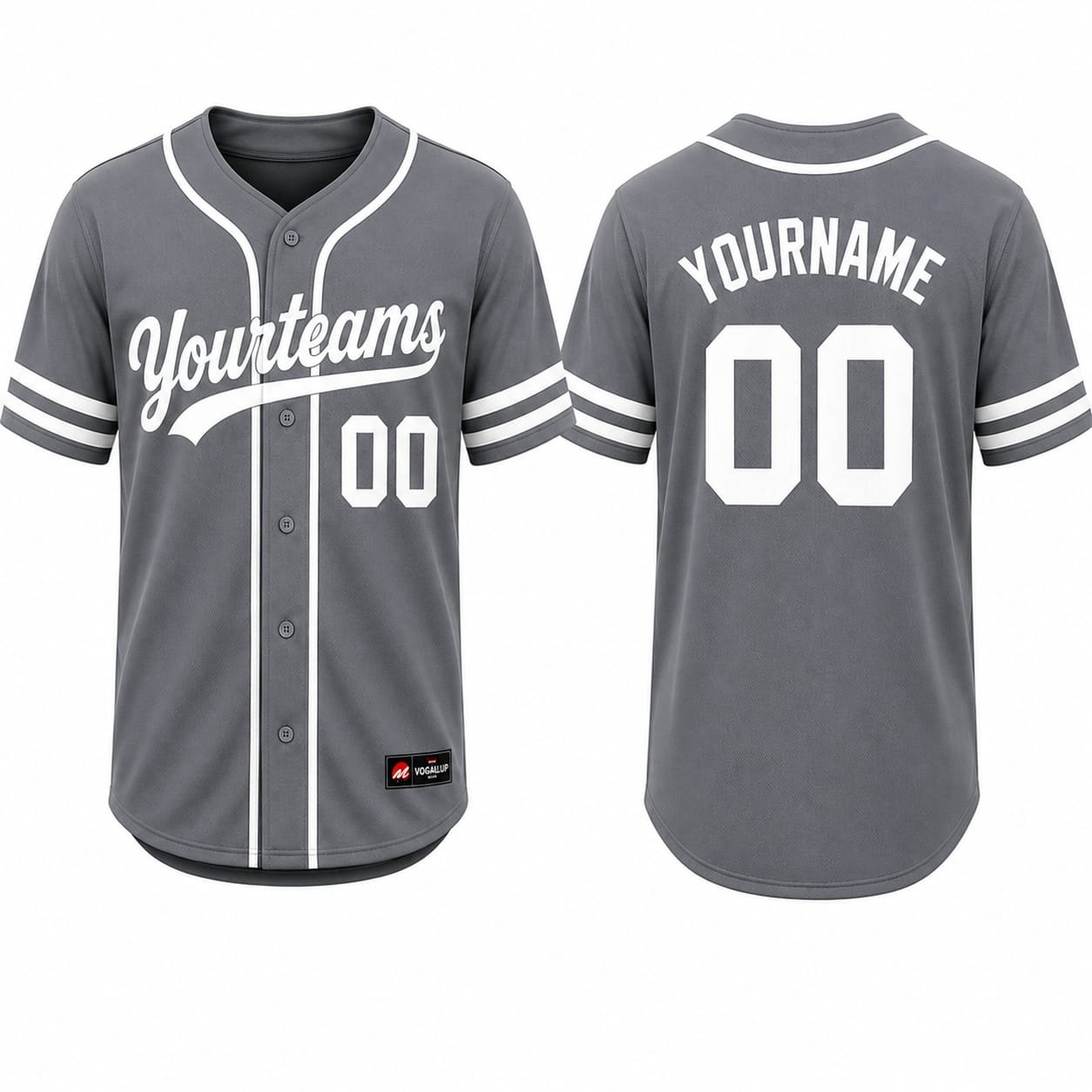 PBF Custom Softball Jersey – Grey
