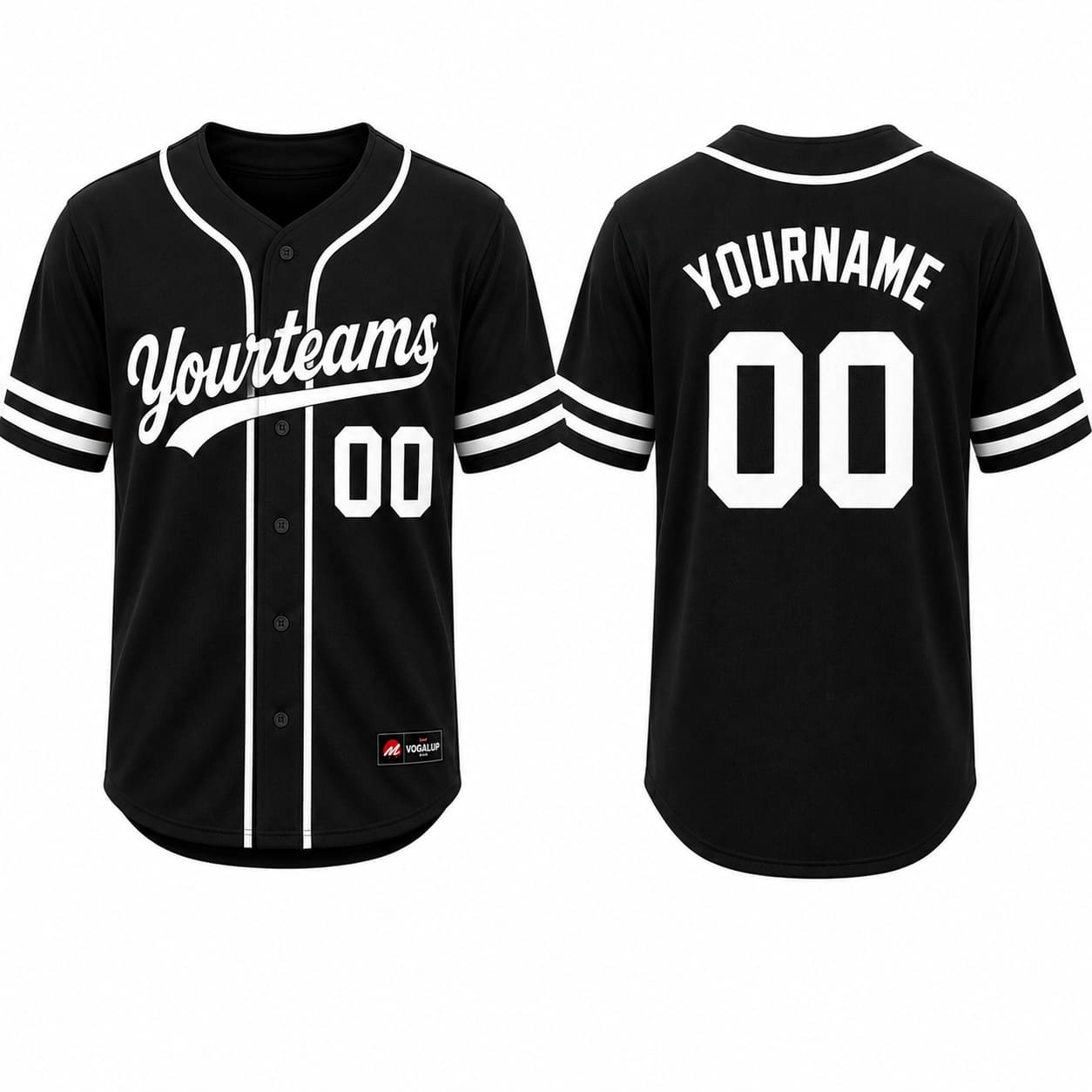 PBF Custom Softball Jersey – Black