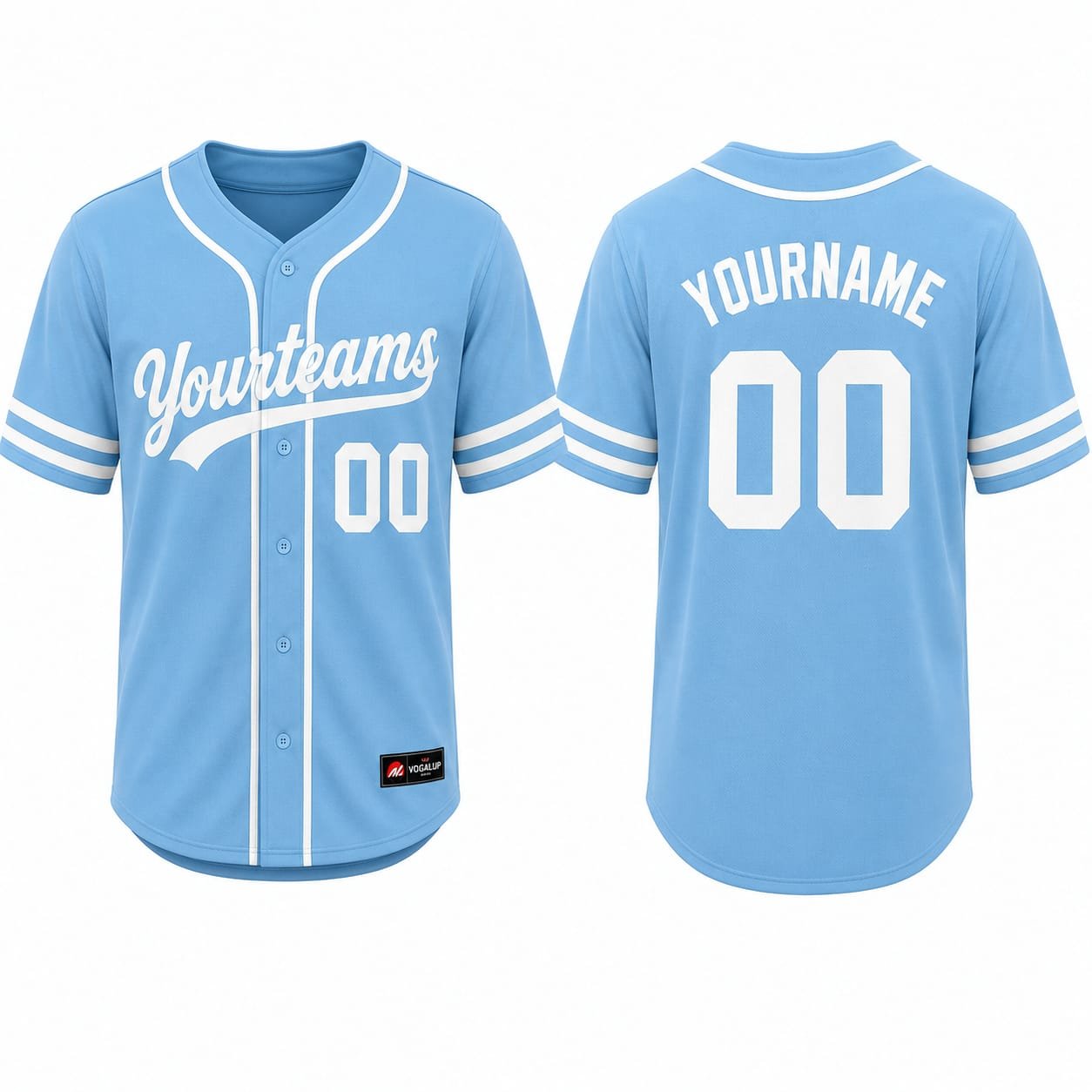 PBF Custom Softball Jersey – Sky Blue