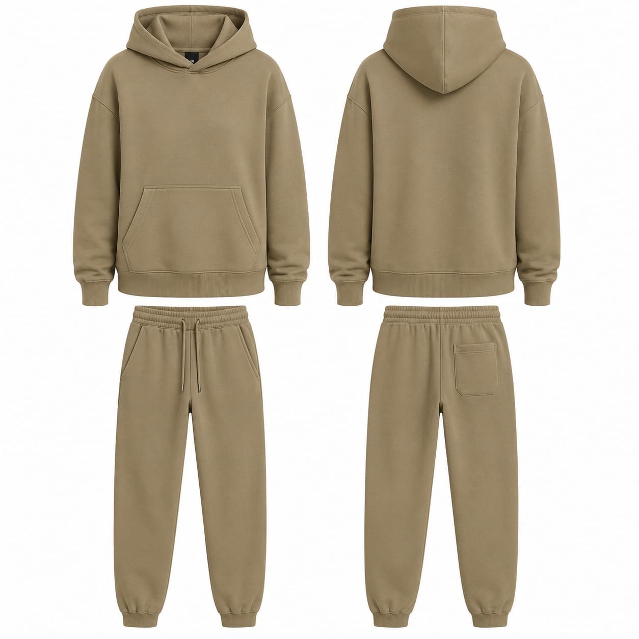 PBF Men's Hoodie – Khaki
