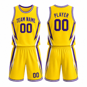 PBF Custom Basketball Jersey Set – Yellow